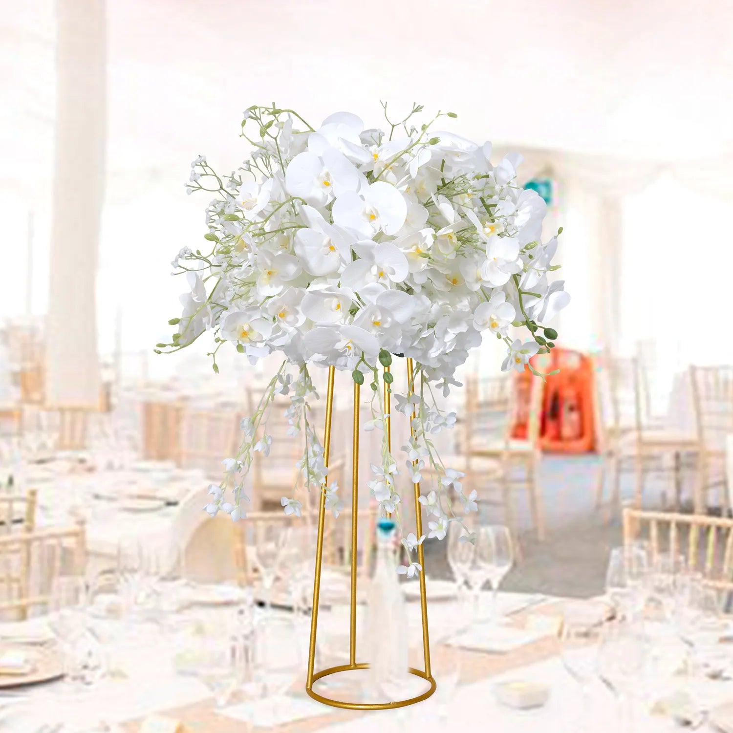 C224156 Modern Metal Base Wedding Flower Stand for Parties Birthdays & Weddings Event Centerpiece & Decorations