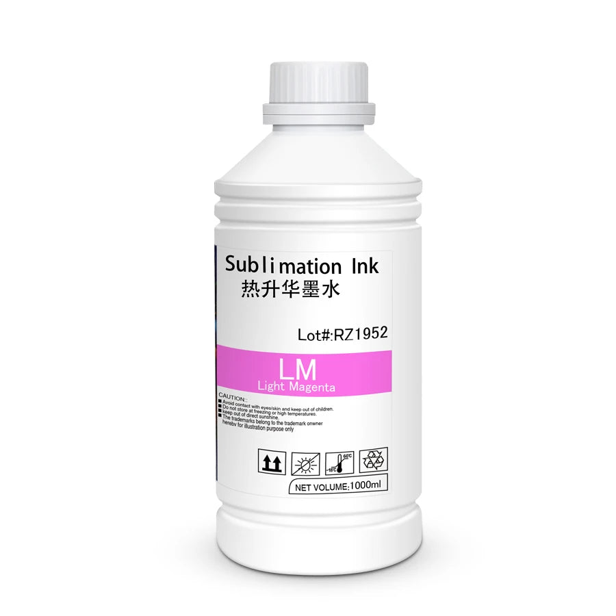 Vivid Color Digital Textile Heat Transfer Ink KCMY 1000ml Dye Sublimation Ink for Ep DX5/7/6/5113/4720/I3200 Printer