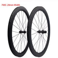 Sale!DFS 700c Carbon Road Disc Wheels 50mm Tubeless Disc Bicycle Wheelset 100x12 142x12 XDR Central Lock Carbon Wheels