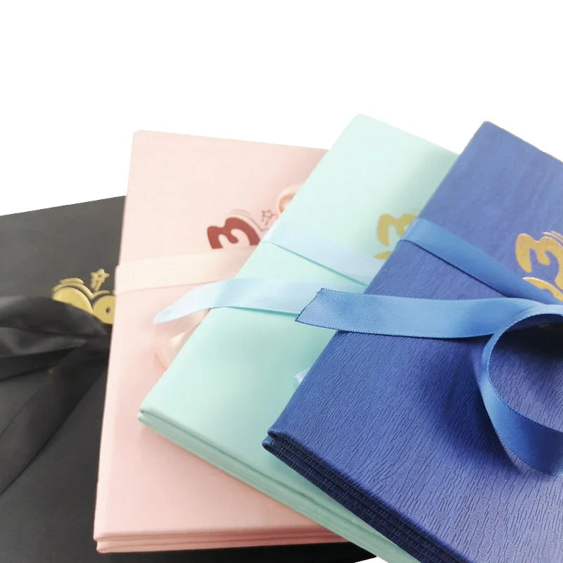 High-end PU Gold Stamping Photo Album Accordion Wedding Scrapbook Photo Album