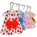 Kangdarpet Cute Dog Dress with Bowknot Pet Dog Clothes for Small Dog Girl