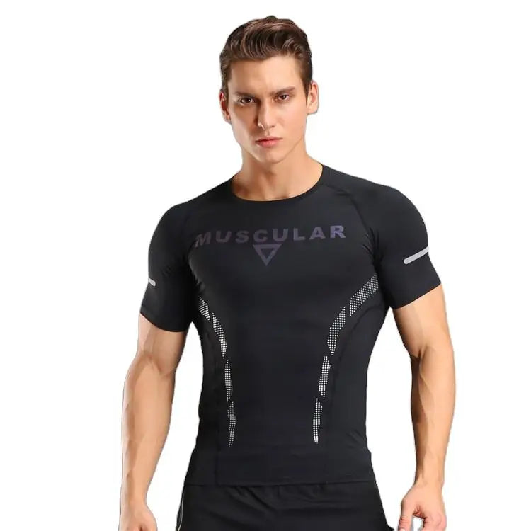 Custom Any Print Pattern Polyester and Spandex Mixed Dryfit Sport T-shirt Mens