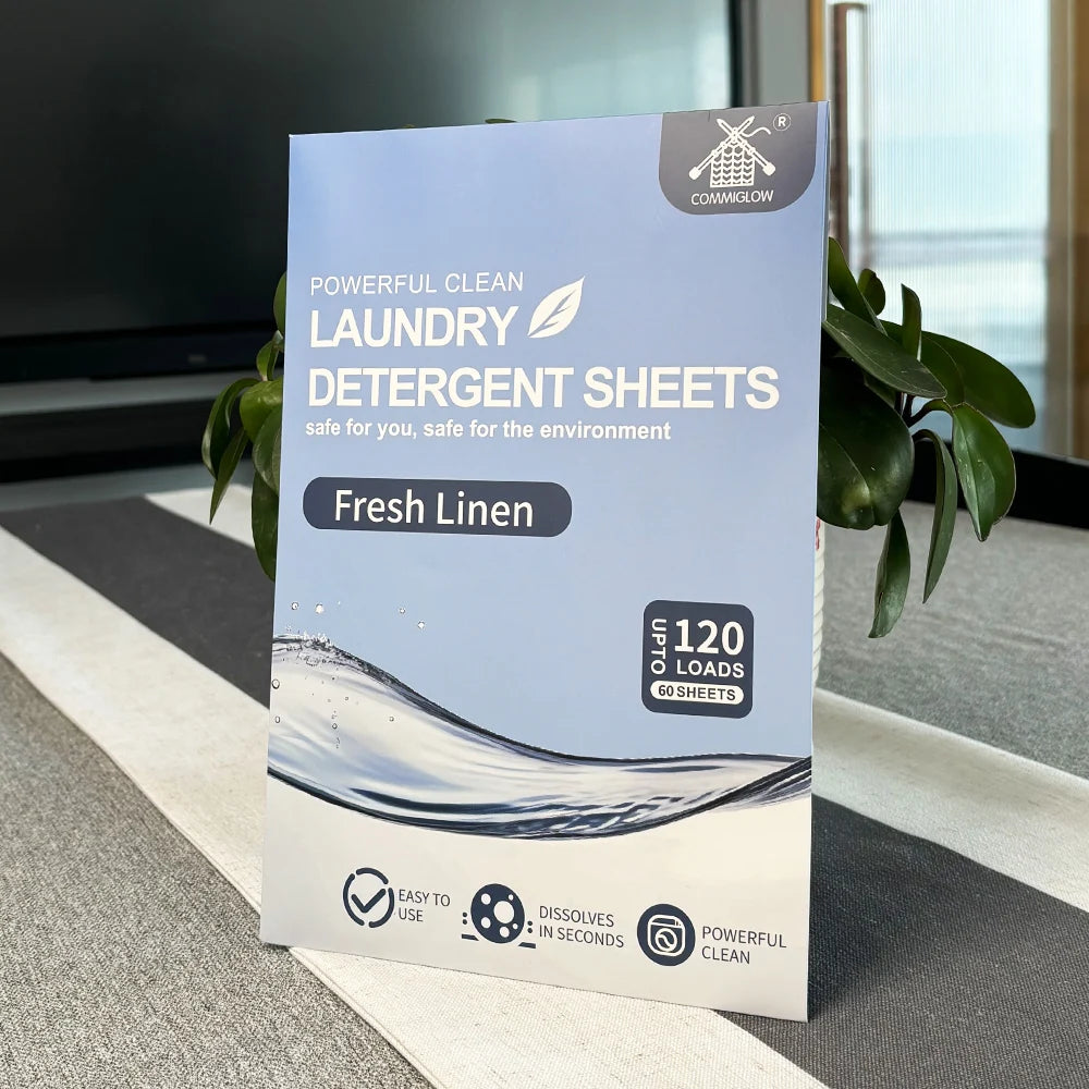 Eco Colorful Nano-Concentrated Laundry Detergent Sheets Powerful Cleaning for Washing Machine Disposable Appropriate for Apparel