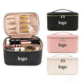 SW New Multifunction Makeup Bag Custom Travel Storage Foldable Multilayer Makeup Brush Bag PU Leather Lipstick Storage for Women