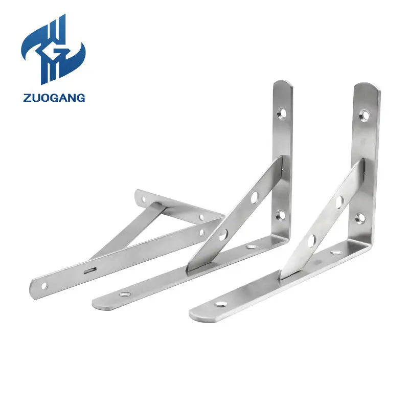 Heavy Duty 90 Degree Angle Shelves Triangle Bracket Support Stainless Steel Fixed Disassembled L Shelf Corner Bracket