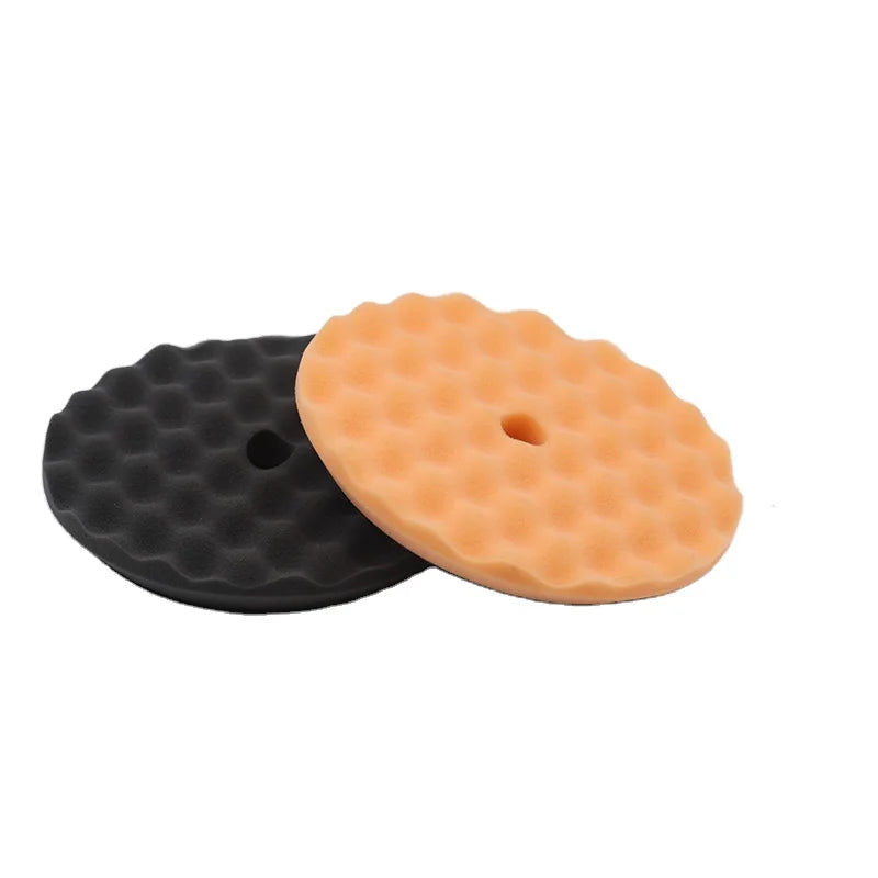 Buffing King Cross-border Customized 5/6in Beveled Wave Sponge Polishing Pads for Automotive Detailing and Polishing. MegaBDM