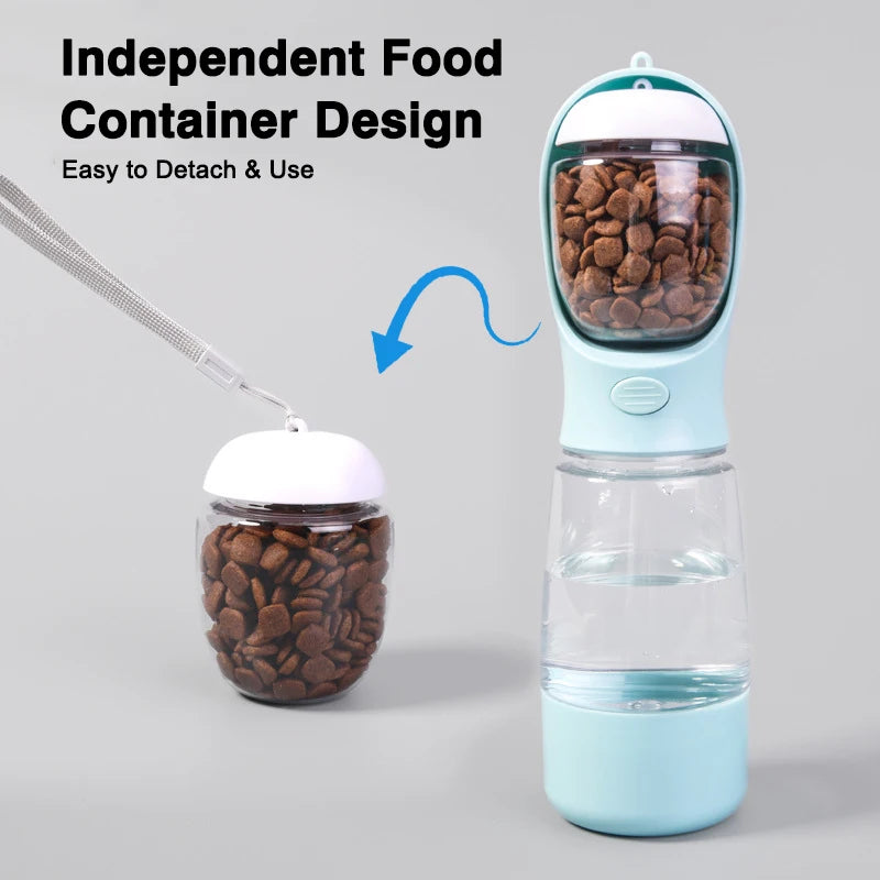 Portable Waterproof Outdoor Pet Companion Cup with 3-in-1 Water Bottle & Food Dispenser for Dogs & Cats MegaBDM