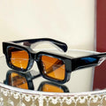 Logo Custom 2025 Fashion Thick Small Frame Polarized Sun Glasses UV400 Shades Acetate Square Sunglasses for Men Women