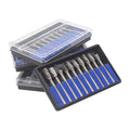 Boasta Tungsten Carbide Rotary Burr Set 10pcs 2.35/3mm Alloy Milling Cutter for Jewelry Wood Metal Grinding Carving Polish Tool