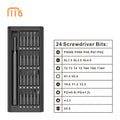 25 in 1 Precision Mini Screwdriver Set with Aluminum Handle and Steel Bits for Home & Mijia Mobile Repair (DIY OEM)