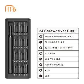 25 in 1 Precision Mini Screwdriver Set with Aluminum Handle and Steel Bits for Home & Mijia Mobile Repair (DIY OEM)