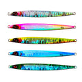 80g 100g 120g Laser Artificial Bait Sea Fishing  Jigging Lures Metal Fast Sinking Jig Lure