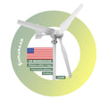 Smaraad US Warehouse 1500W Horizontal Wind Power Generators Alternative Energy Generators 12V 24V 48V
