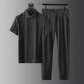 OEM Custom logo Embroidery Printed Design Cross-border   Elastic Ultra-thin Quick-drying Ice Silk Short-sleeved Two-piece Suit