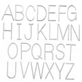 Two Holes Silver DIY Jewelry Pendant Making Accessories Stainless Steel Initial a Capital Letter Alphabet Charm Pendant