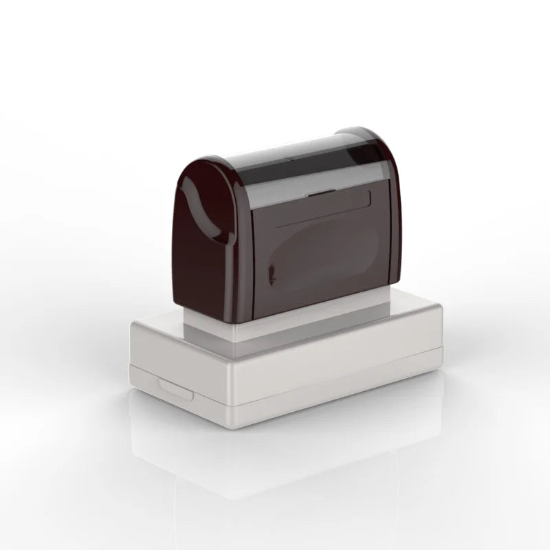 PS-2060 WES Flash Sellos Pre-inking Plastic Rectangle Logo Stamp ISO9001 Certified for Office Use 20x60mm Imprint