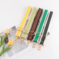 Various Styles of Solid Color White Edge Shoulder Strap Adjustable Bag Strap Replaceable Wide Handbag Strap Bag Accessories