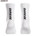 DAREVIE Custom logo White Black Blank Knitted Cycling Socks Sports Athletic Cycling Socks