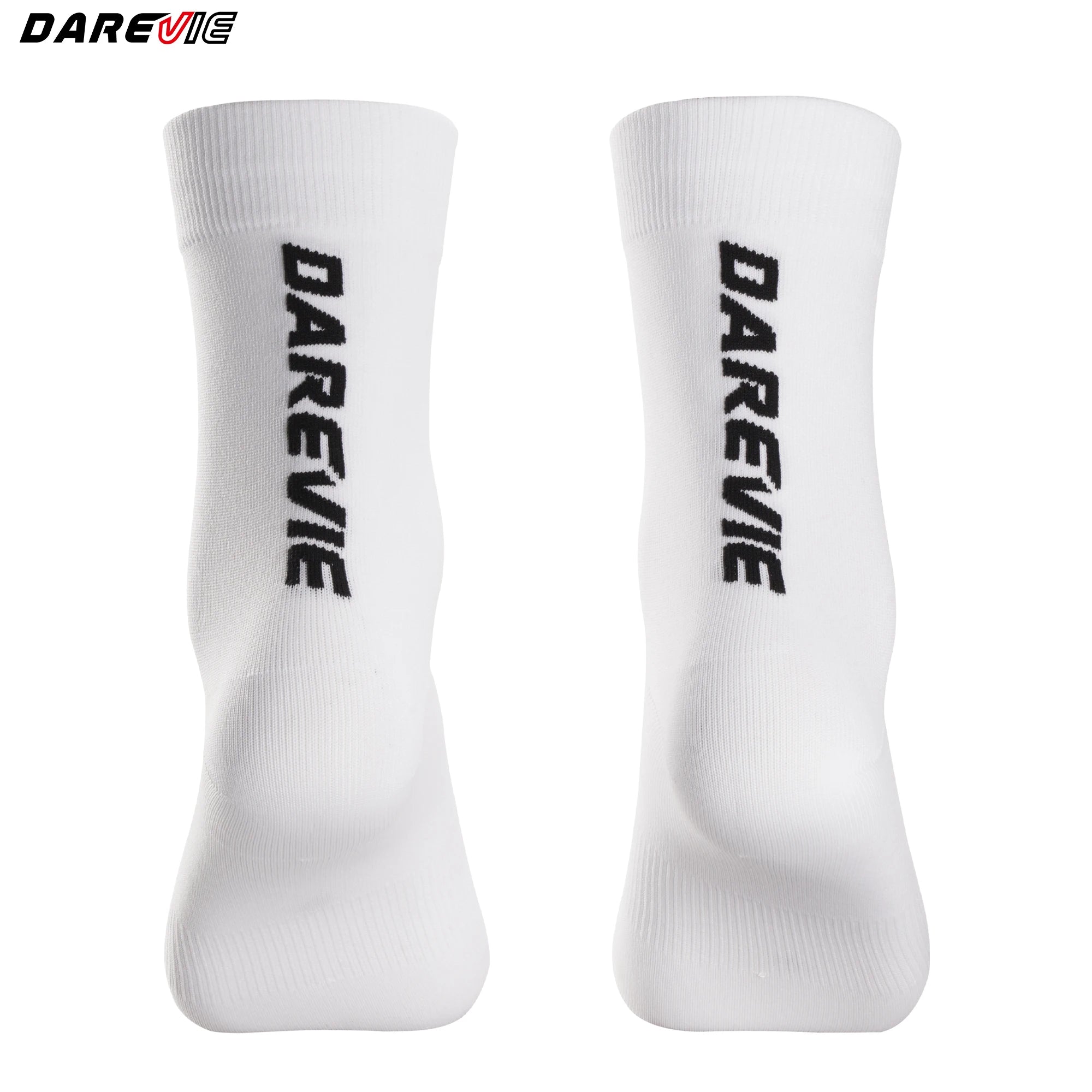 DAREVIE Custom logo White Black Blank Knitted Cycling Socks Sports Athletic Cycling Socks