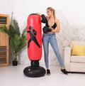 Free Standing Inflatable Punching Bag with Stand for Adult Kids Kickboxing MMA Karate Fitness Training