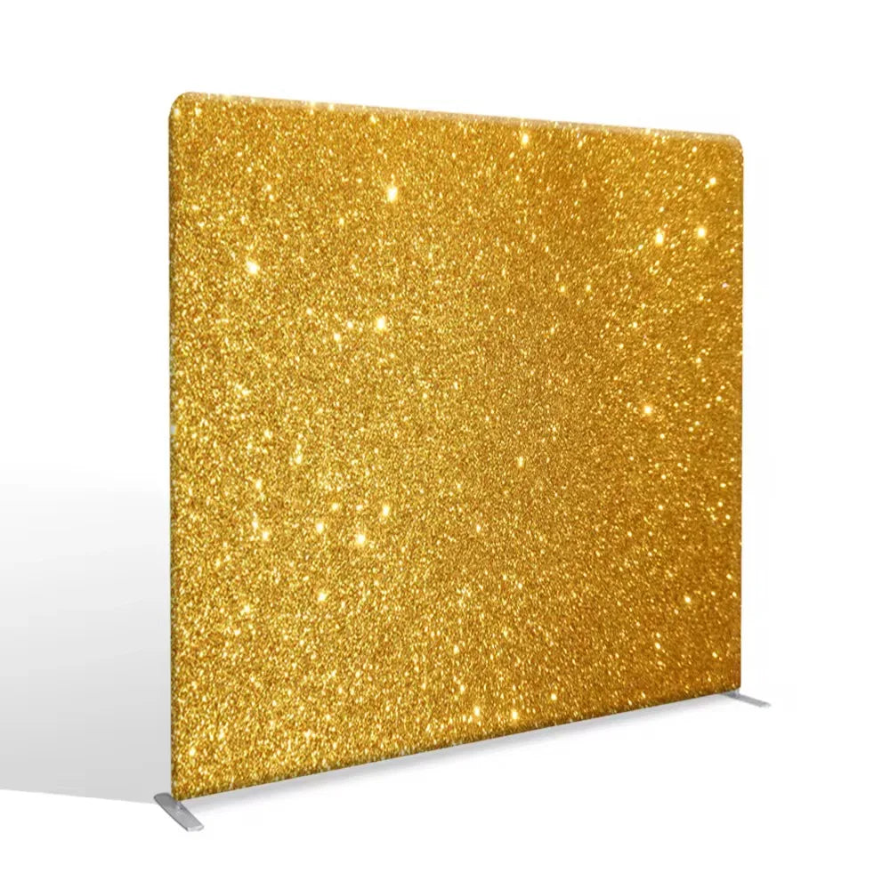 Customized Portable Double-Sided Aluminum Display Stand for Weddings Parties Foldable Dye Sublimation Photo Booth Backdrop