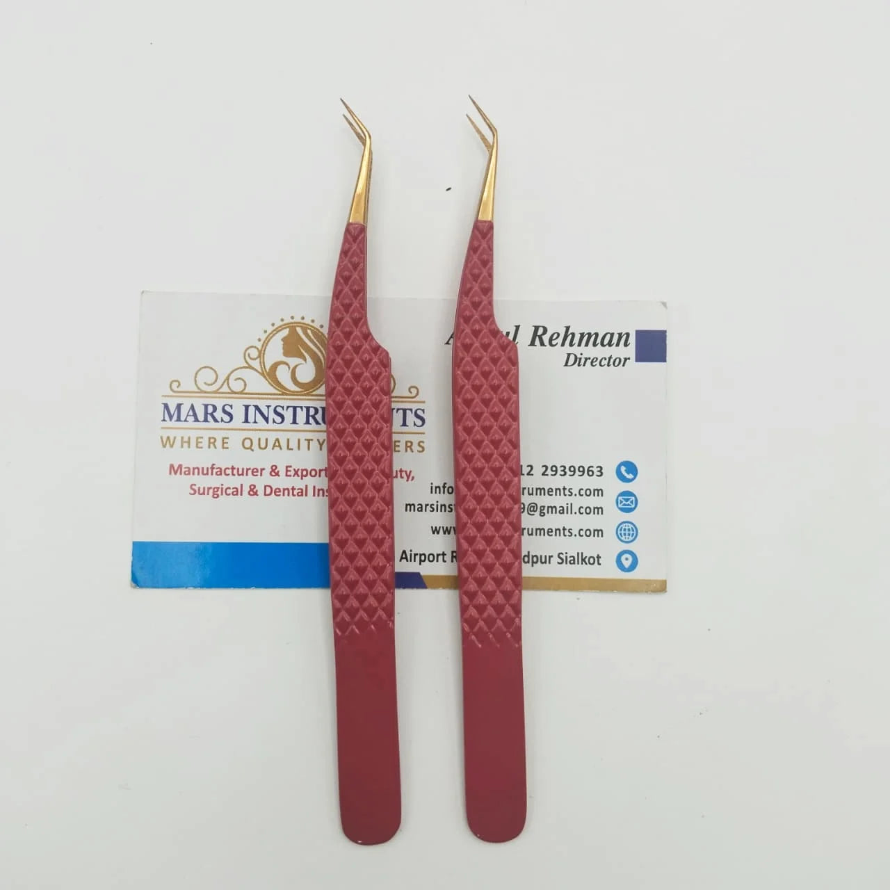 Professional 45 Degree Isolation Gold Tip Eyelash Extension Tweezers Stainless Steel Custom Logo Slanted Pointed for Precision
