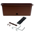 CAMELIA W flower pot dimensions (mm) 595x170x143 color Brown