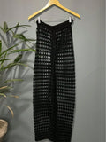 Summer Women See Through Boho Crochet Lace Swim Loose Wide Leg Fishnet Swim Beach Straight Leg Pants Women MegaBDM