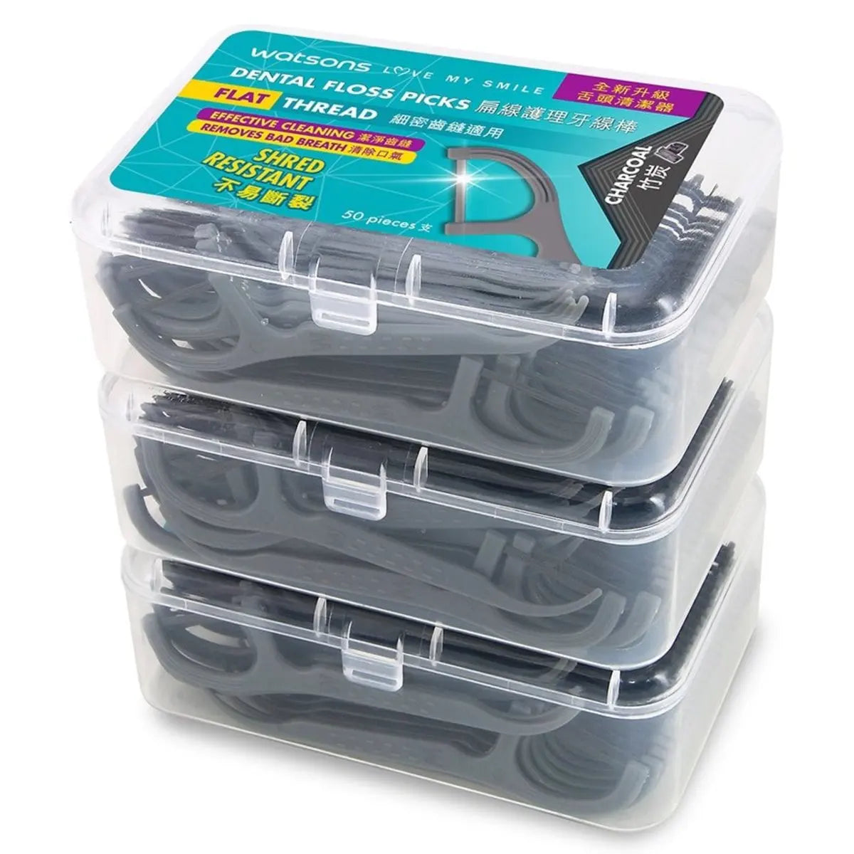 Watsons CHAR FLAT THREAD Dental Floss Pick for Home Use