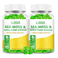 Private Label Vegan Sea Moss Gummies 60 Counts Seamoss and Bladderwrack Gummies