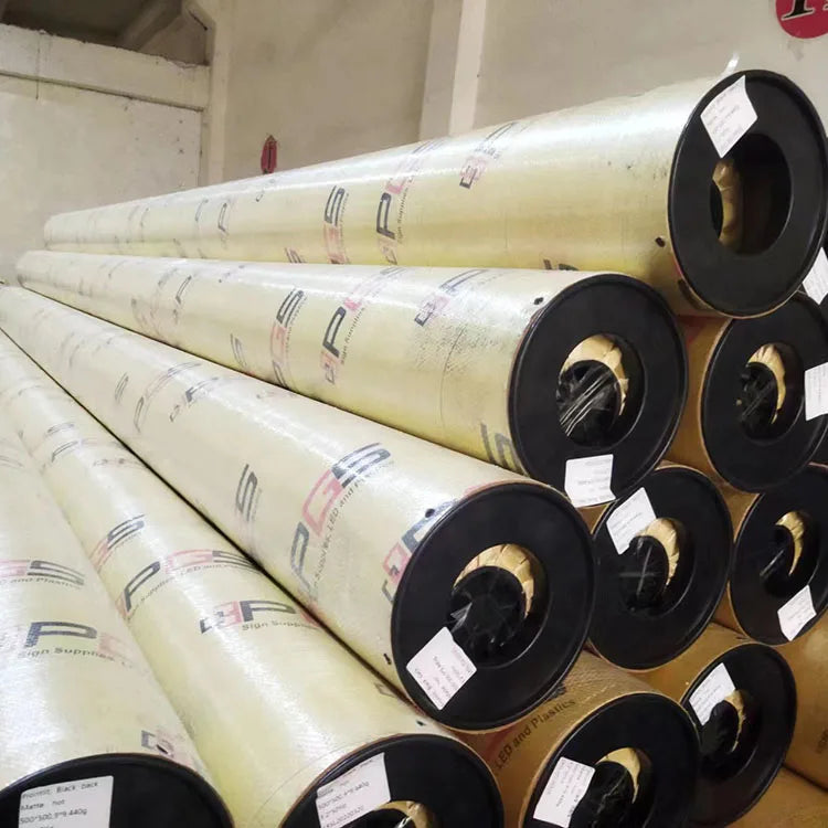 440gsm Glossy Matte Backlit/frontlit Hot Laminated Pvc Vinyl Flex Banner Roll Advertising Material