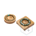 Solid Wood Classic Elegant Luxury Fancy Design Jewelry Display Tray 9.5X9.5CM