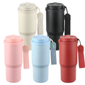 750ML Custom Insulated Mugs 304 Stainless Steel Tumbler Non-Slip Grip Gym & Hiking Vaccum Mug Cup Flask Bottle with Handles
