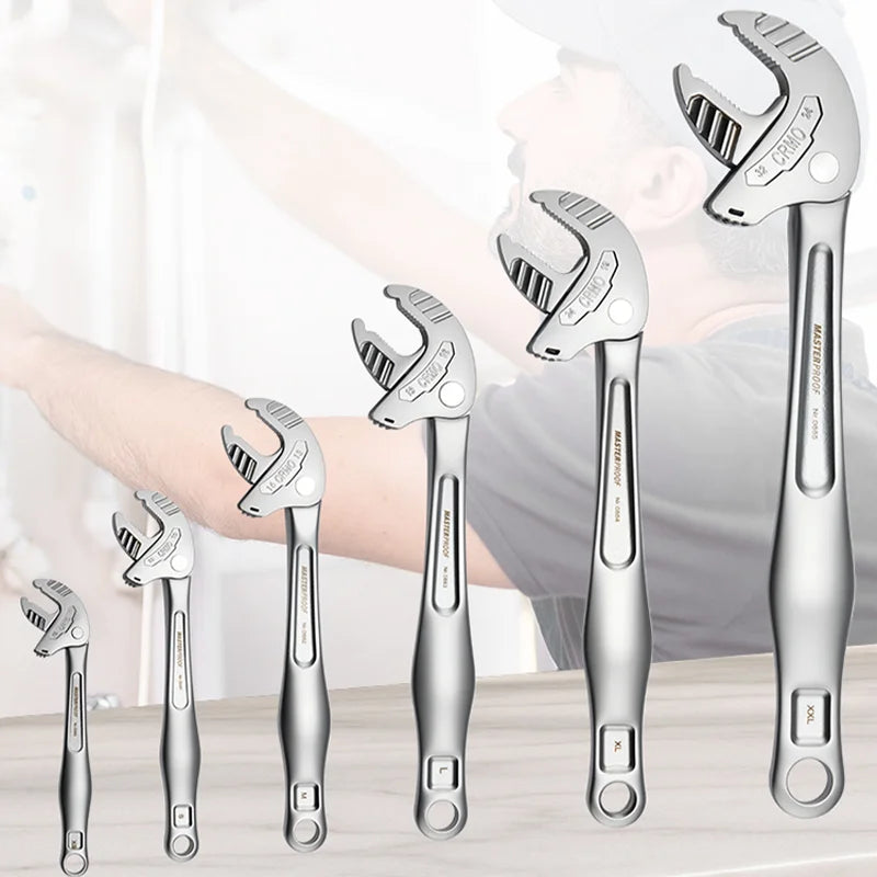 Hot Selling Universal Ratchet Wrench Crab Claw Design Adjustable Spanner Hand Tool