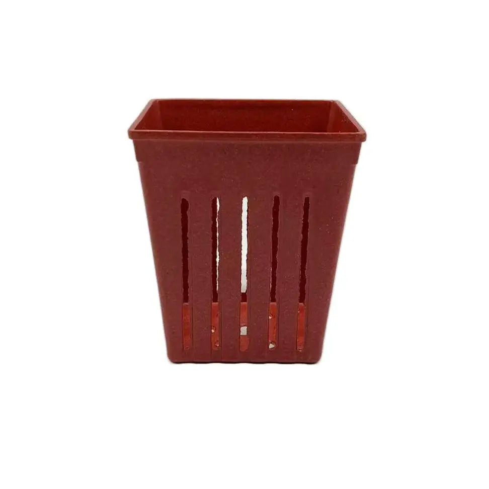 Pioneera Dia 9cm Naturally Plantable Plant Fiber Rice Husk Mini Plant Pot Eco Friendly Biodegradable Square Nursery Pots MegaBDM