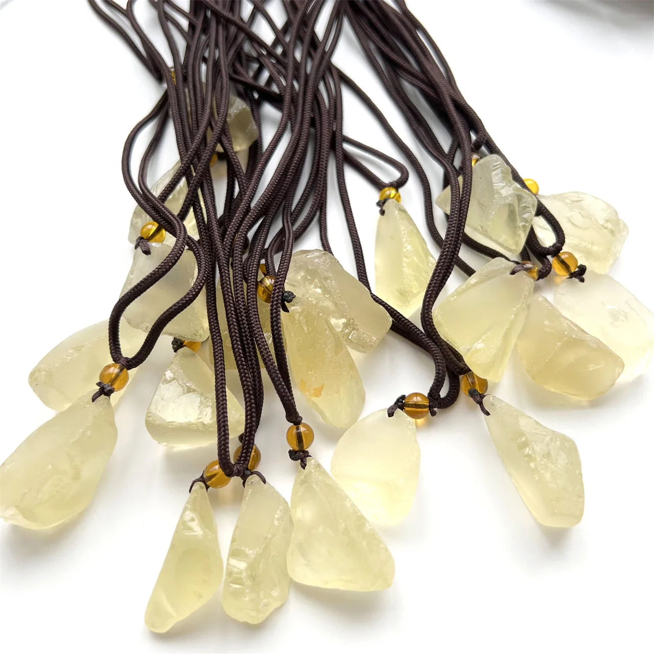 Natural Raw Crystals Healing Pendant Stone Amethyst Rough Rose Quartz Aquamarine Citrine Pendant