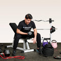 Adjustable Back Extension Trainer Strength Press Sit up Weight Lifting Dumbbell Bench