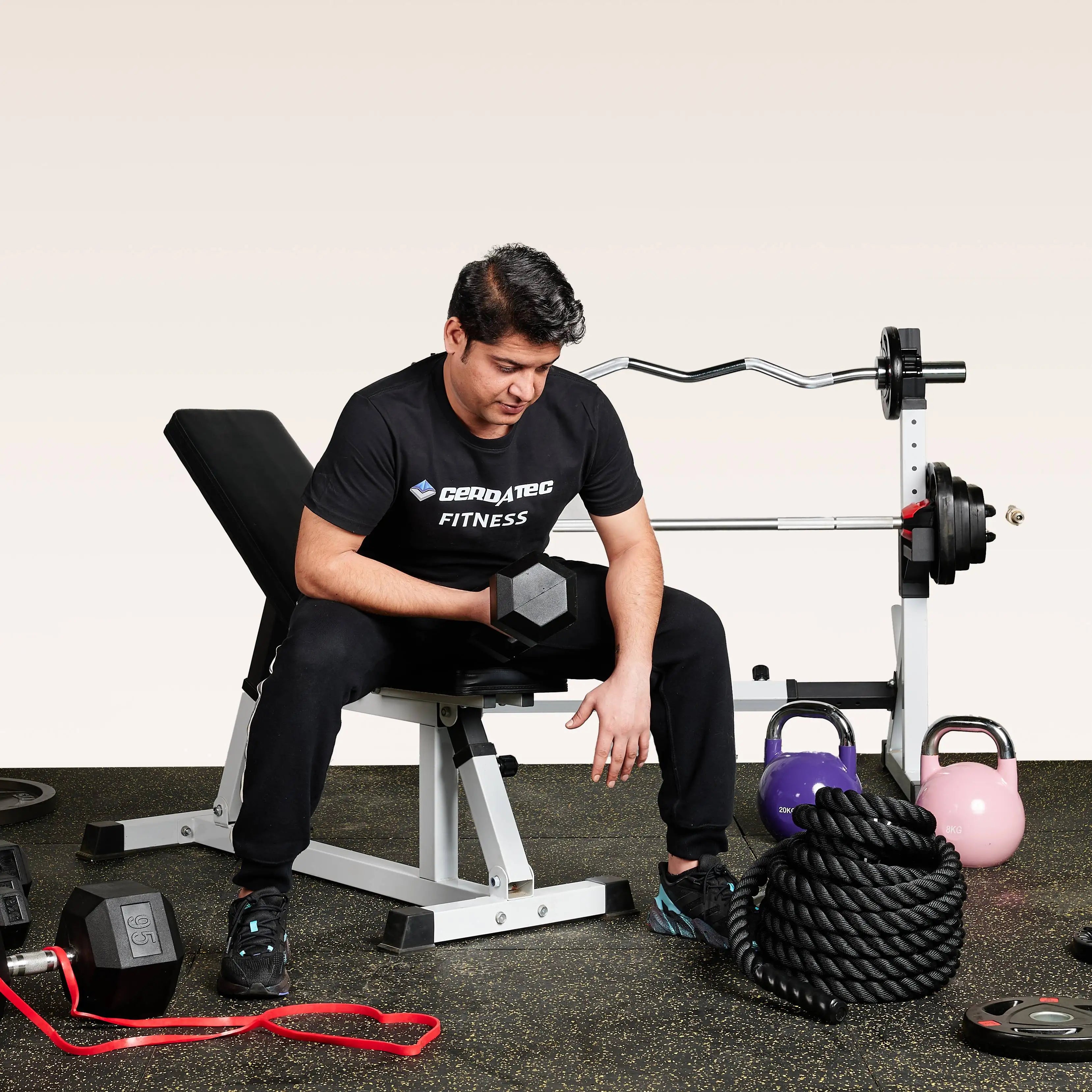 Adjustable Back Extension Trainer Strength Press Sit up Weight Lifting Dumbbell Bench