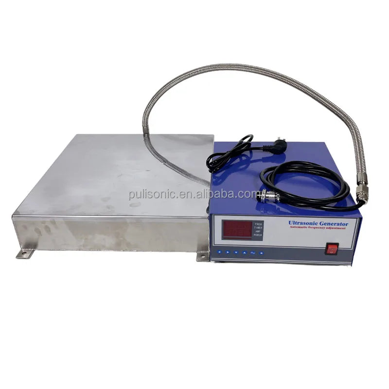 28kHz 1800W Industrial Ultrasonic Bath Immersible Transducer Plate for Car Truck and Diesel Engine Heavy Duty Parts Cleaning