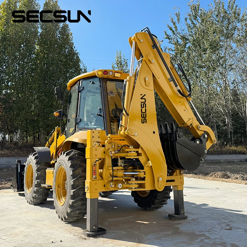 China OEM Loader 4*4 Steering Euro 5 Engine 4wd 2.5t 2.5ton Backhoe Loader with  in Russia