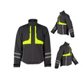 Men and Women's High Visibility Class 2 Safety Jacket Dual Tone Reflective Strips Construction Vest for Winter for Guards