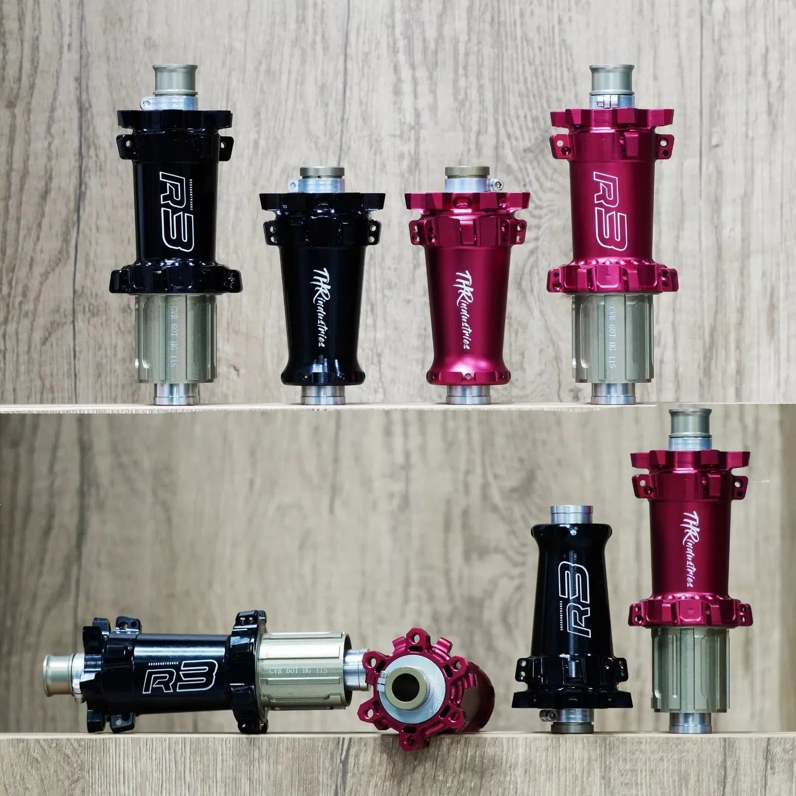 240g Only High End Ratchet System 60T Road Bike Disc Brake V-Brake Hub 24 Holes Disc 6 Bolt QR Thru Axle