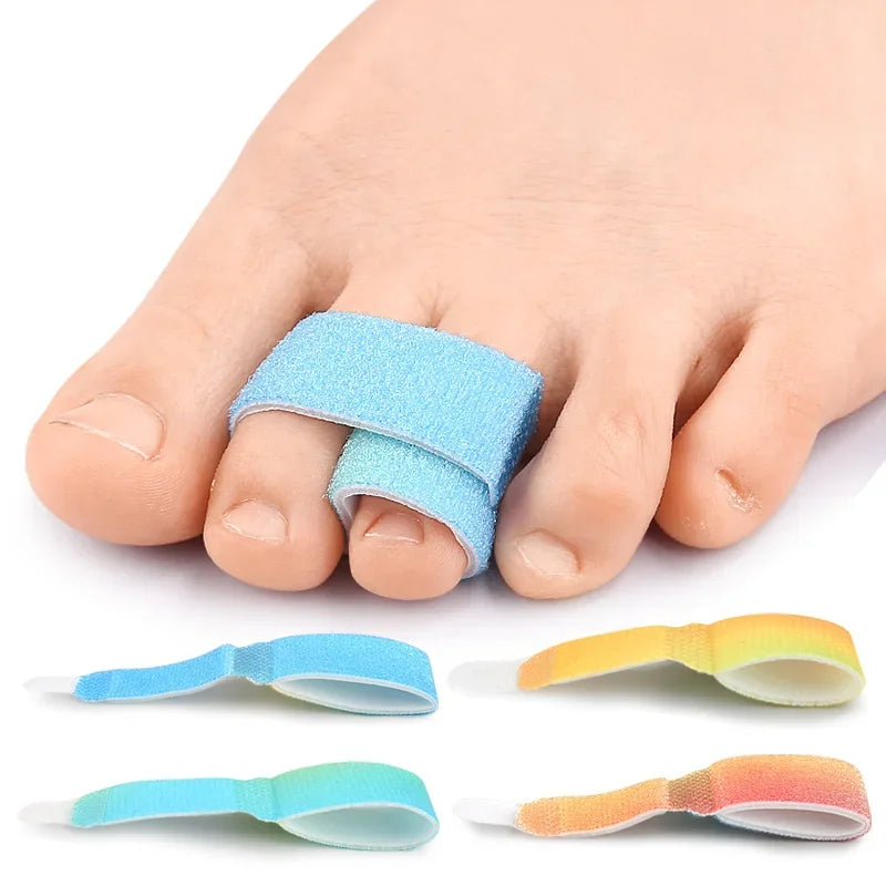 Hammer Toe Corrector Cushioned Buddy Wrap Toe Splint for Hammertoe Straightening and Broken