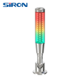 SiRON D022 Series LED Signal Lamp Highlight Light Beads24V DC 3-Color Warning Tower Light Professional Light for Equipment