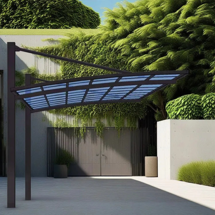 Aluminum Outdoor Sun Shade Polycarbonate Cheap Carports Cantilever Metal Frame Carport