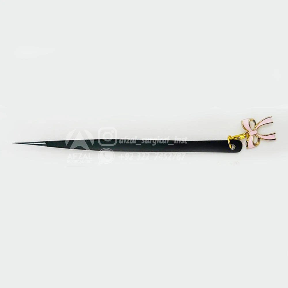 Top Rank Hello Kitty Tweezers Sharp Tip Charm Eyelash Extension Tweezers Isolation Bottom mink Sustainable Kitty Black Tweezers