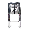 Modern Black Industrial Outdoor Thickened Aluminum Telescopic Ladder 5 Steps 150kg Capacity Hotel Use Multifunctional Frame