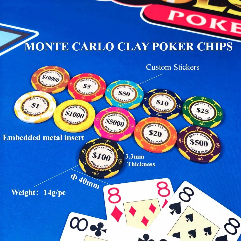 Wholesale Premium Clay Poker Chips 4cm 3.5mm Complete Value Set 1-10000 Golden Trim Arch Club Branding Iconic for Poker Night MegaBDM