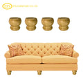 Vietnam Crafted Solid Wood Modern Round Chair-Sofa Leg Timeless Design Heavy Duty Premier Made Export OEM Service