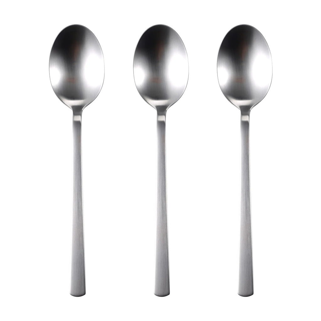 Set of 2 stainless steel table spoons